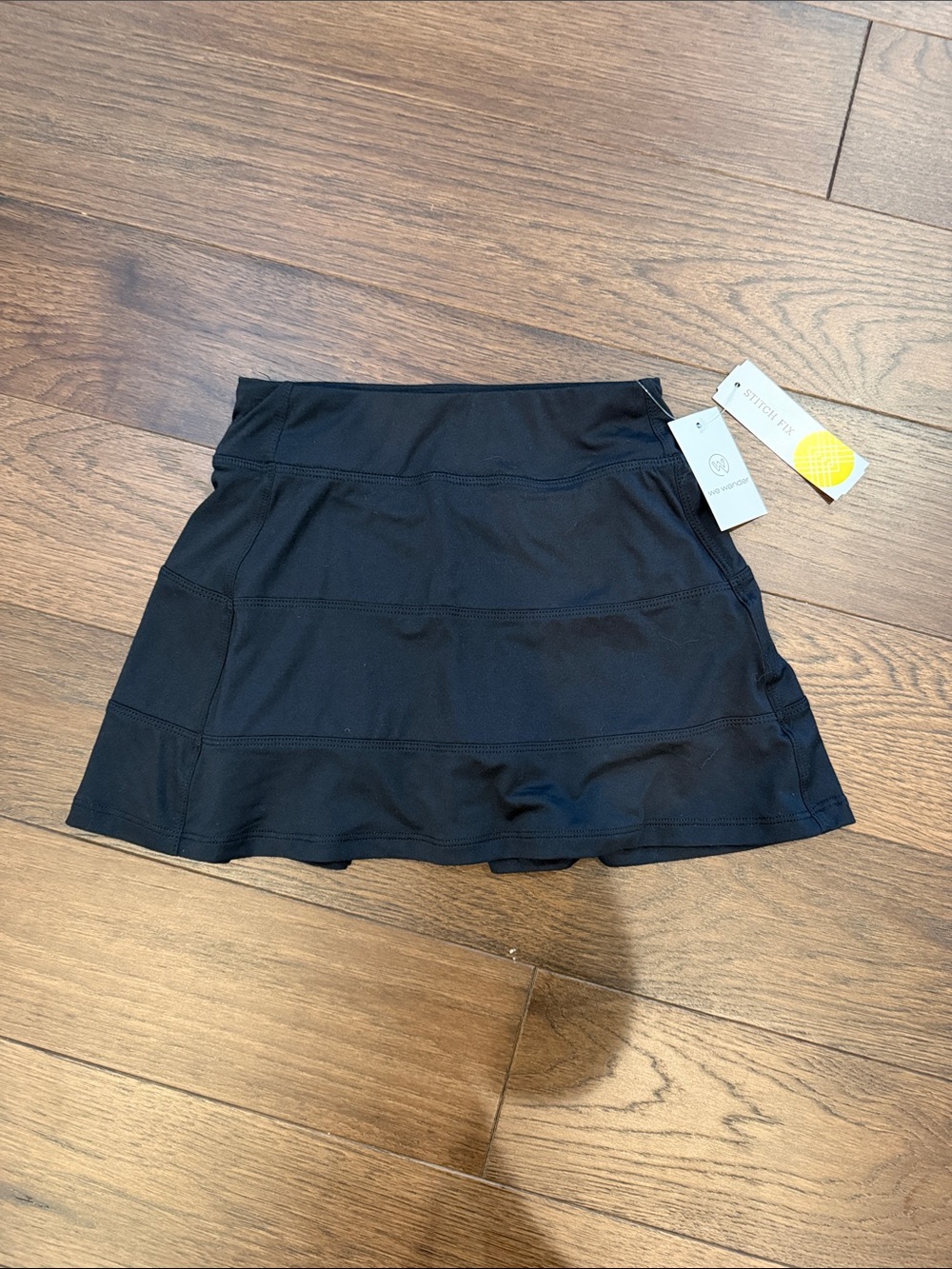 We Wander Girls Black Tennis Skort Size Small 6/7 NWT - C46-003